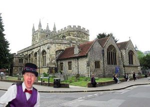 Juggling John at St Michael's Church in Basingstoke