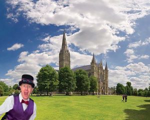 Juggling John at Salisbury Cathedral