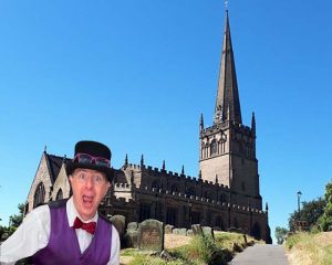 Juggling John at St John's Church in Bromsgrove